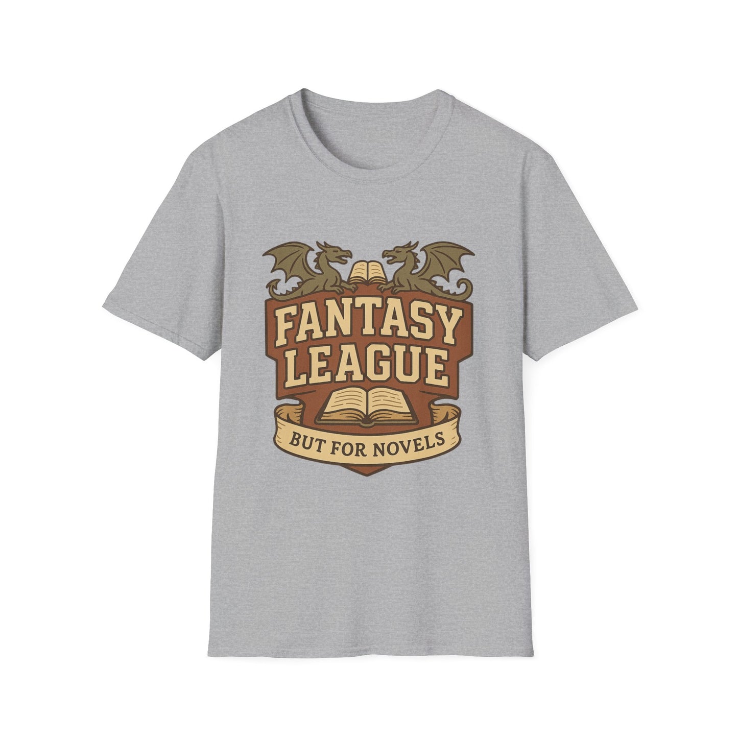 Fantasy League Novels Book Lover's T-Shirt - Unisex Softstyle T-Shirt