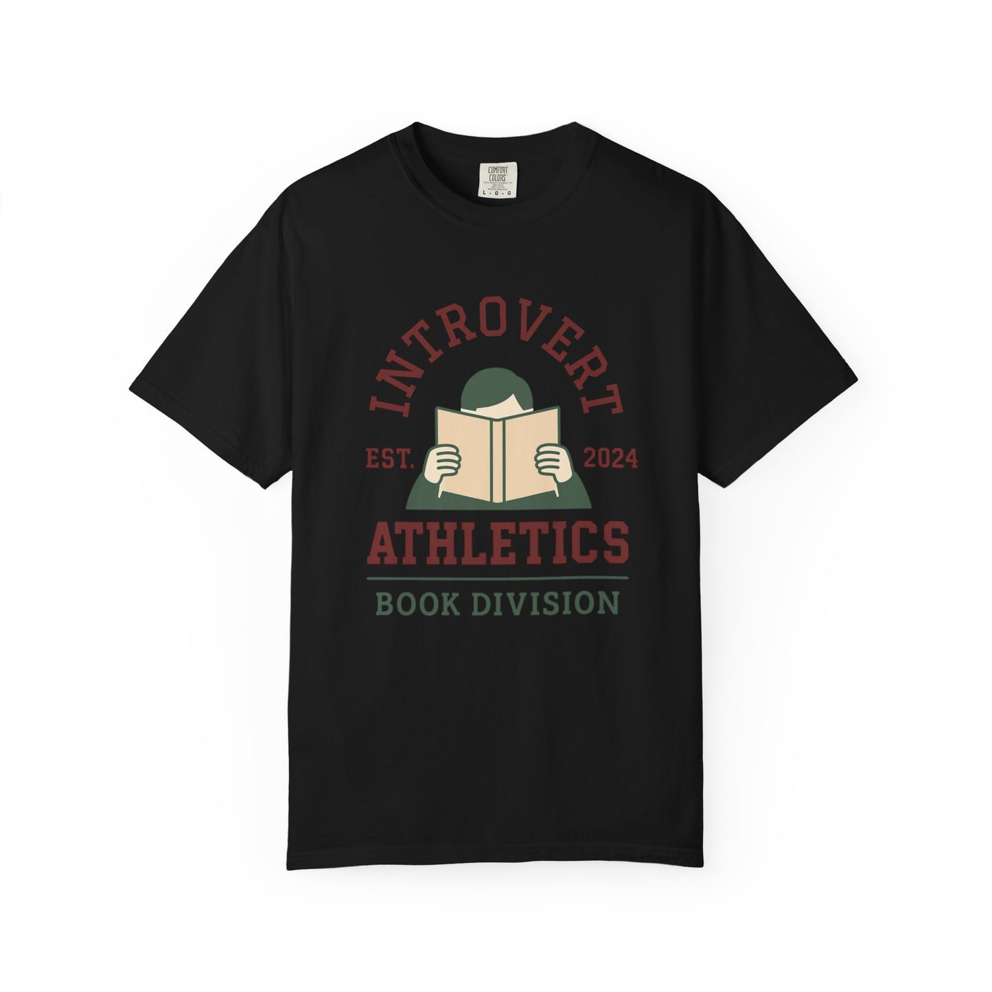 Introvert Athletics Book Lover's Comfort Colors Tee