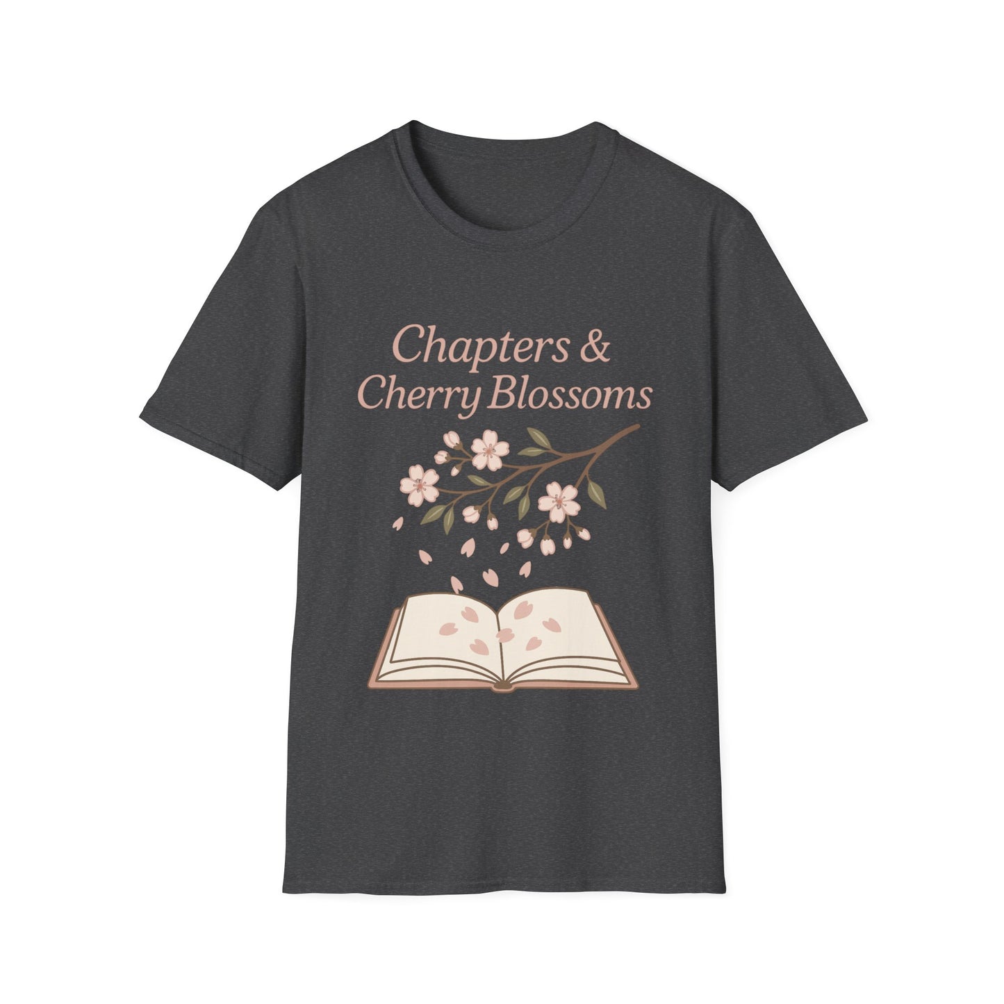 Chapters and Cherry Blossoms Book Lover T-Shirt
