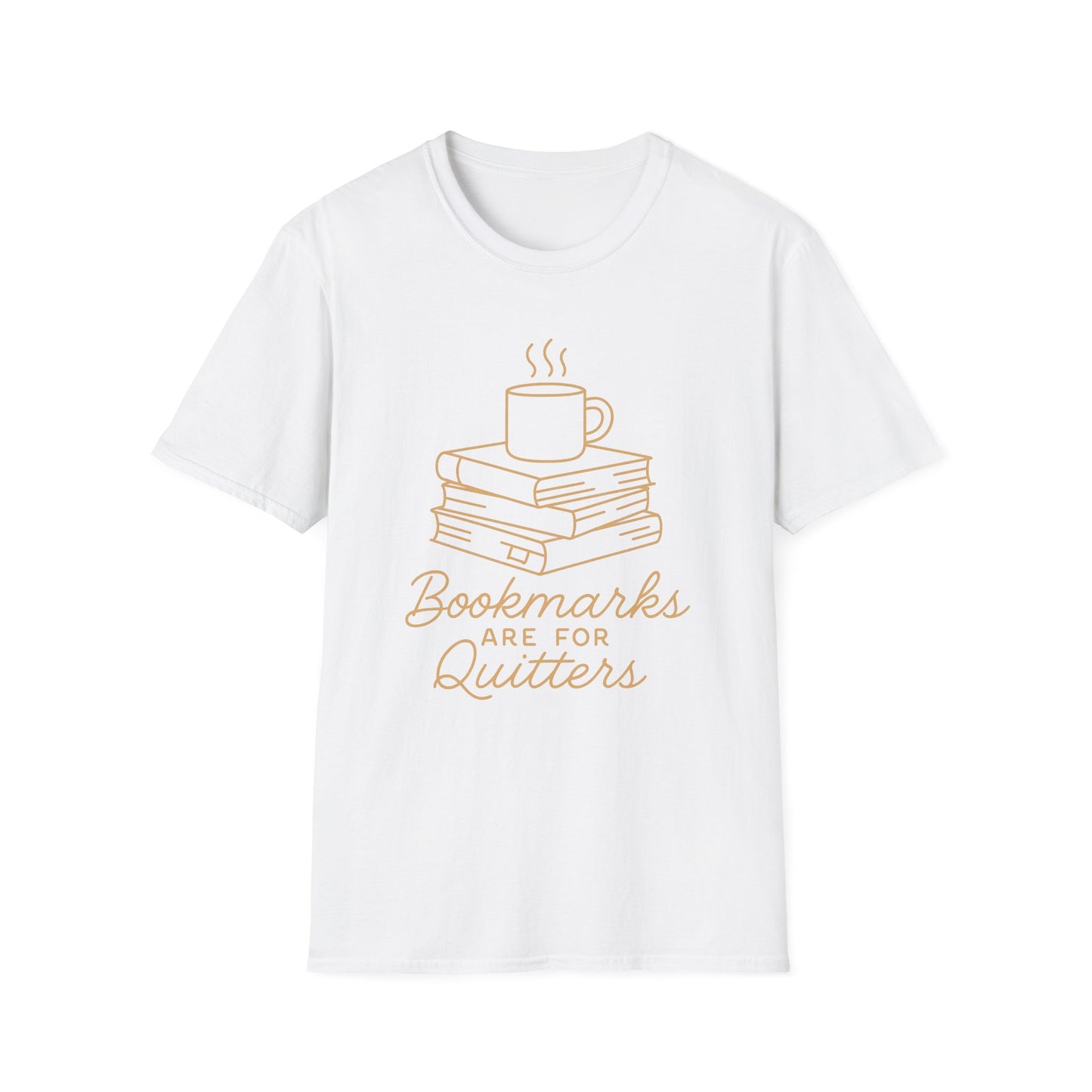 Bookmarks are for quitters T-shirt | Book Lover's Unisex T-Shirt