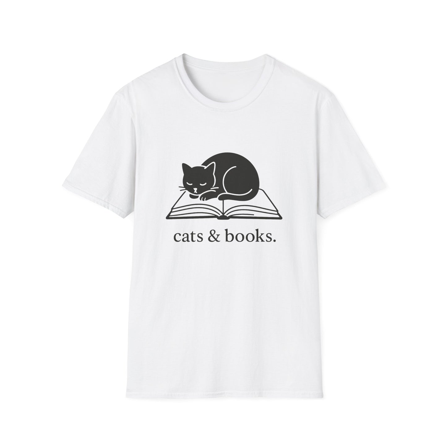 Cats & Books T-Shirt - Unisex