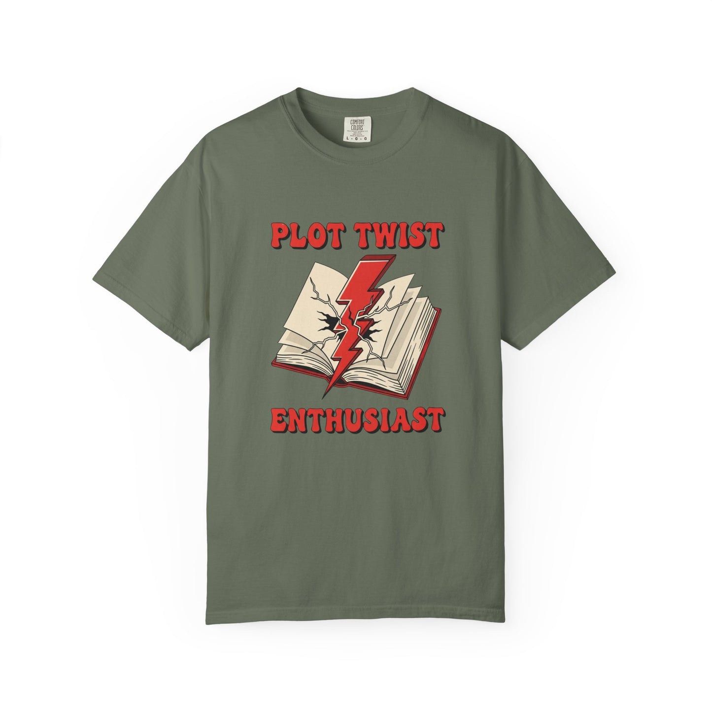 Plot Twist Enthusiast Book Lover T-shirt | Comfort Colors T-shirt