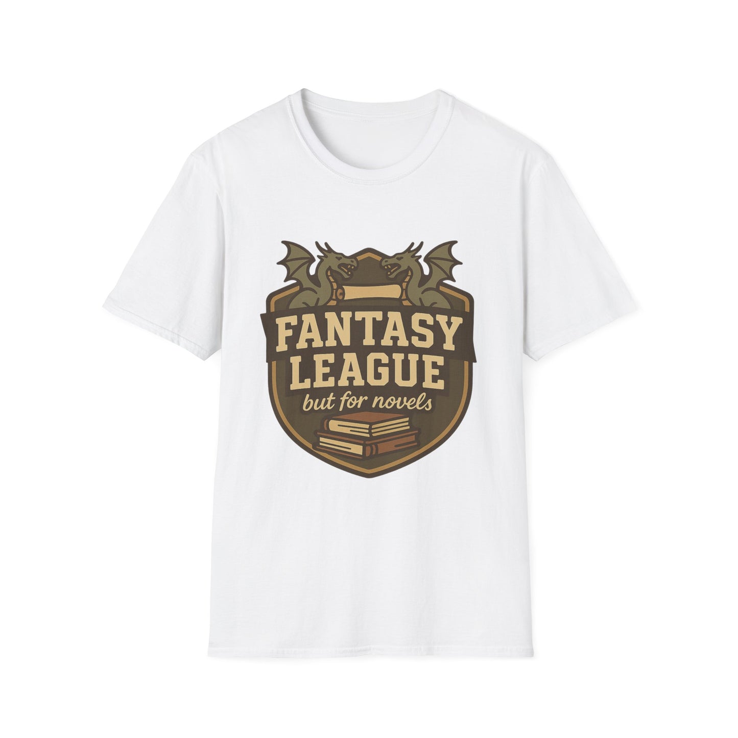 Fantasy League Novels Book Lover's T-Shirt - Unisex Softstyle T-Shirt