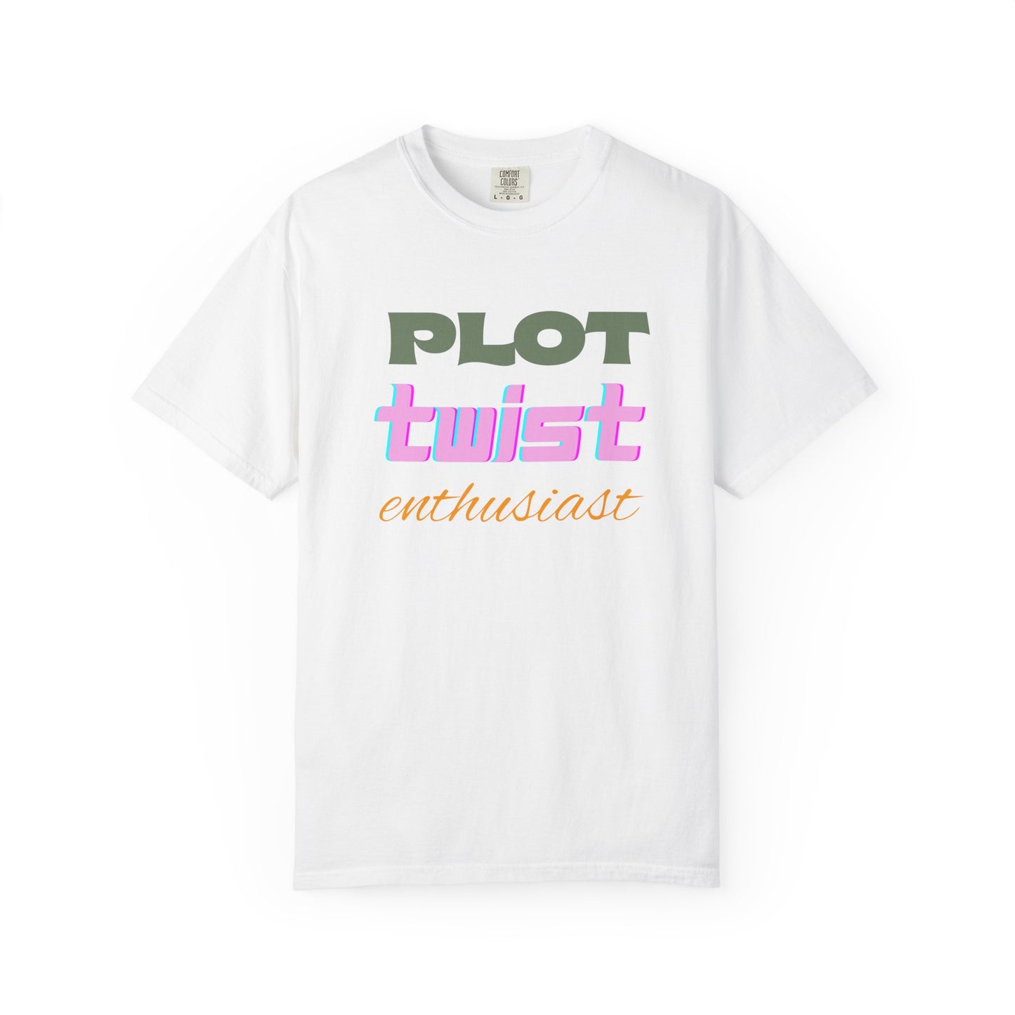 Plot Twist Enthusiast Book Lover T-shirt | Comfort Colors T-shirt