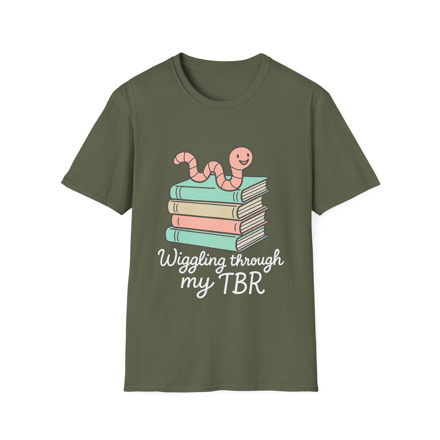 Wiggling through my TBR, bookworm Reading Unisex T-Shirt