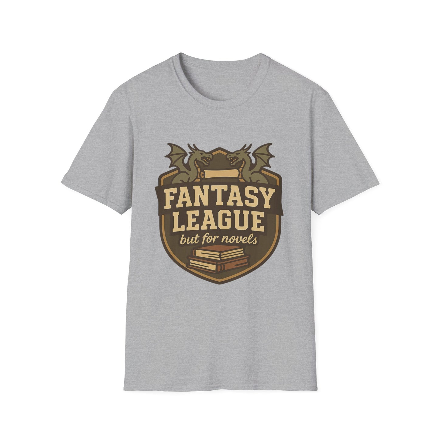 Fantasy League Novels Book Lover's T-Shirt - Unisex Softstyle T-Shirt