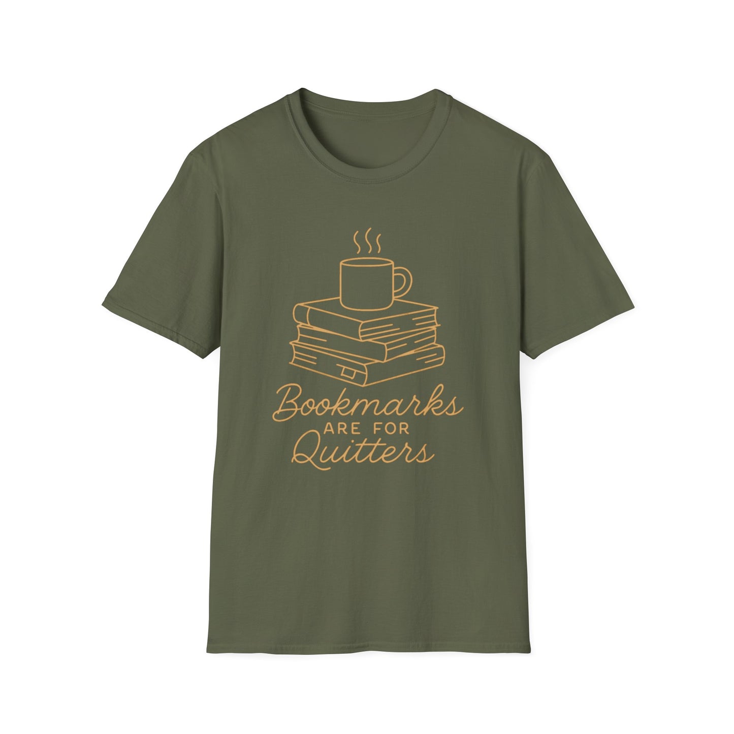 Bookmarks are for quitters T-shirt | Book Lover's Unisex T-Shirt