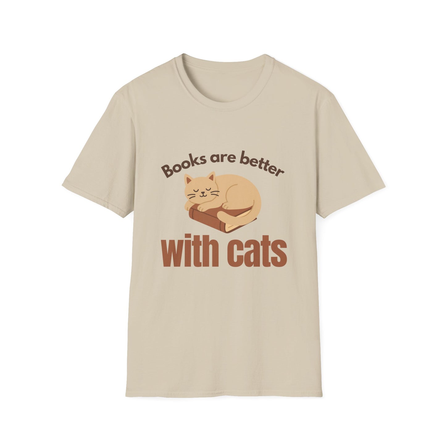 Books are Better with Cats | Cat Lover T-Shirt