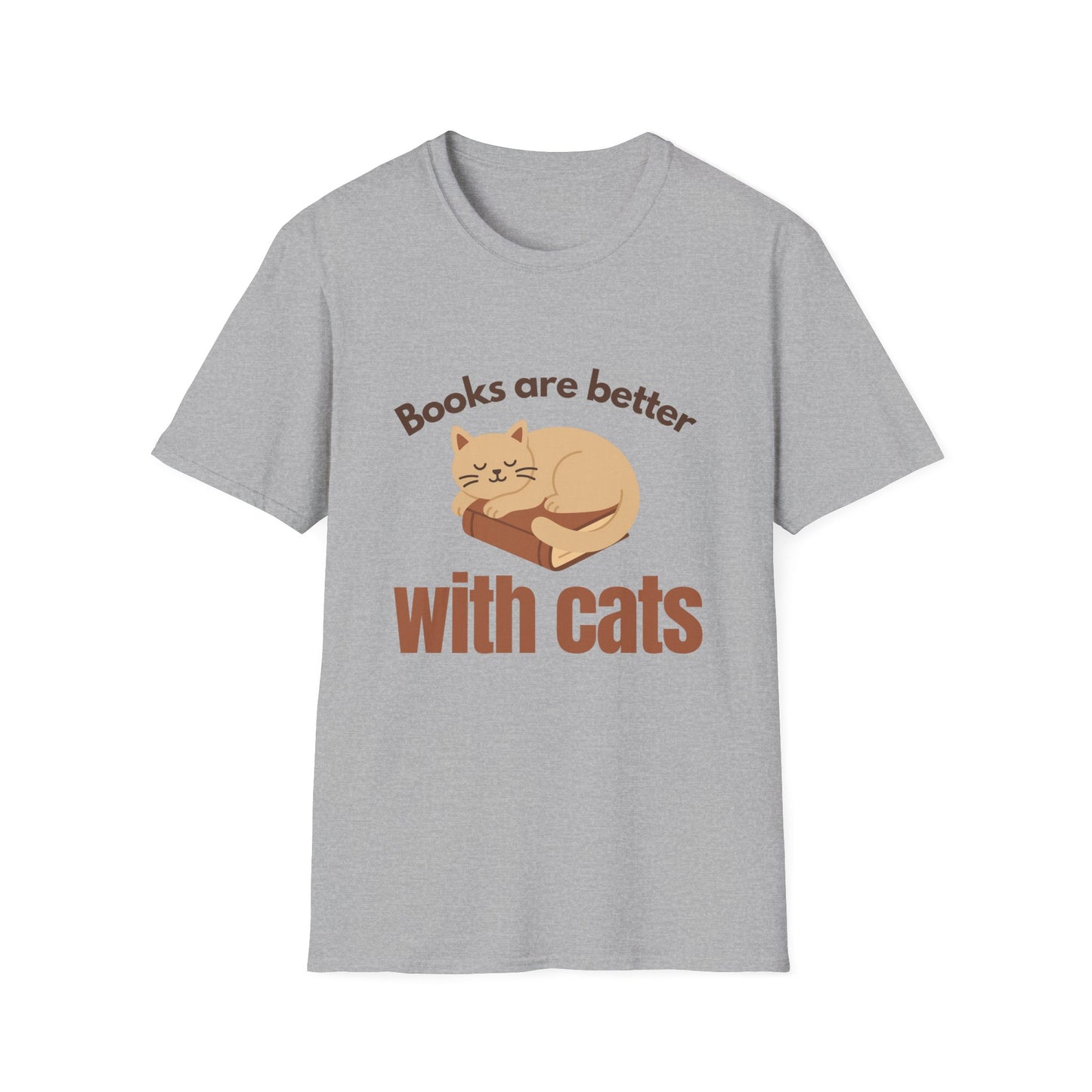 Books are Better with Cats | Cat Lover T-Shirt