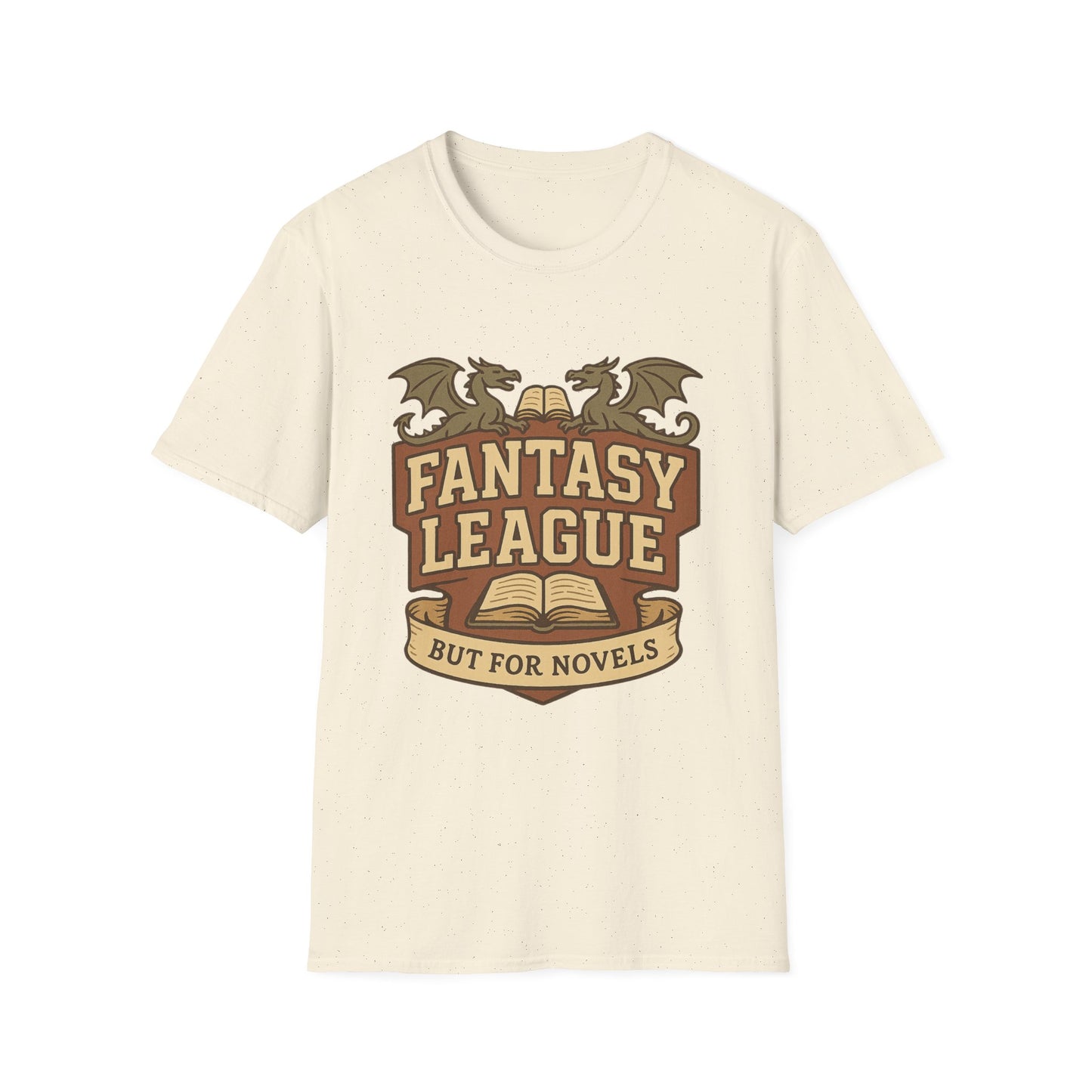 Fantasy League Novels Book Lover's T-Shirt - Unisex Softstyle T-Shirt