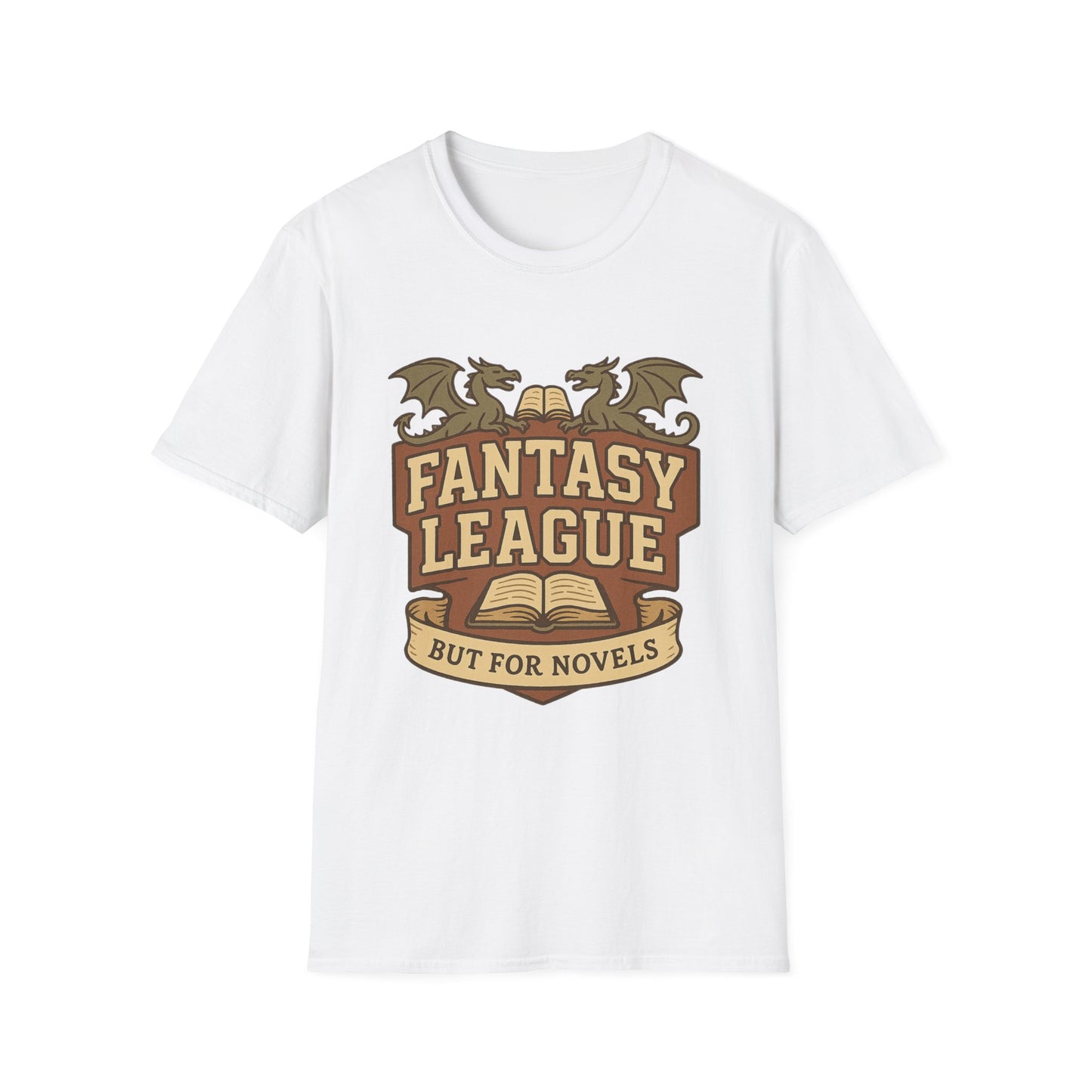 Fantasy League Novels Book Lover's T-Shirt - Unisex Softstyle T-Shirt