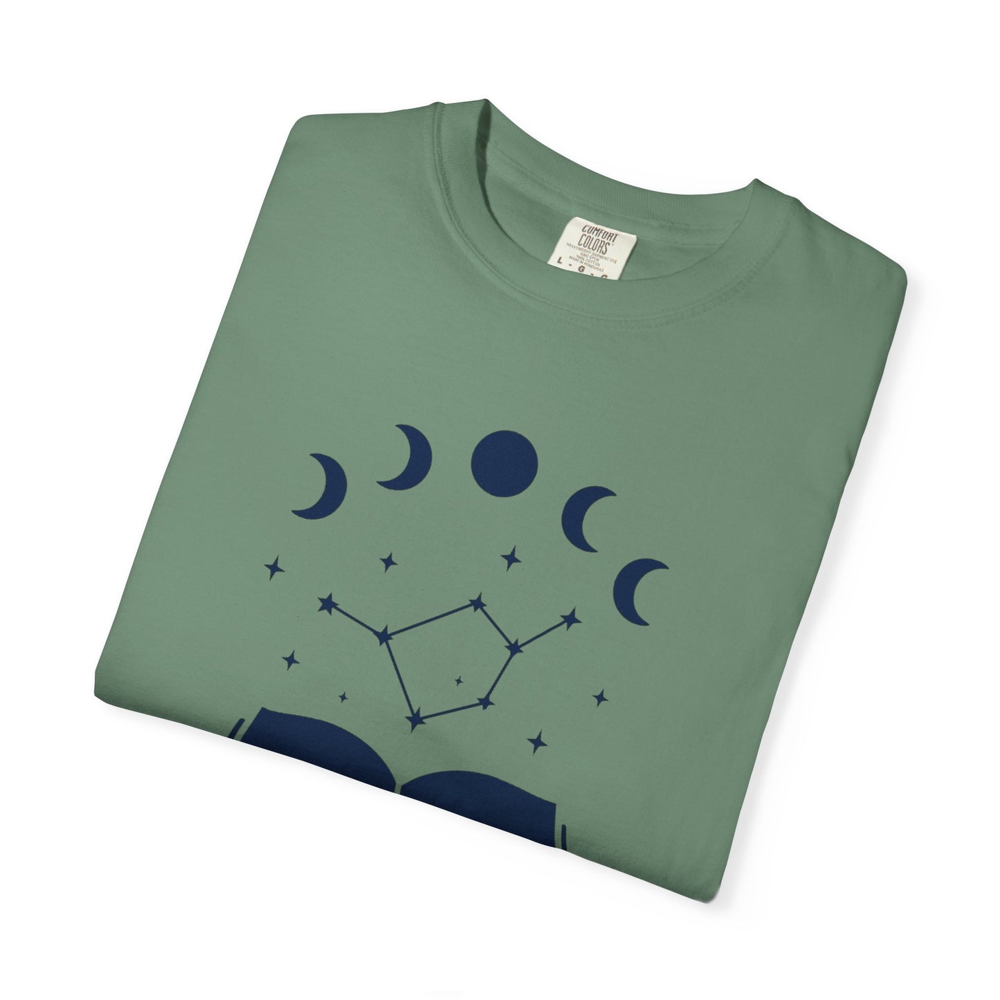 Moon Cycles Book Lover T-shirt | Comfort Colors T-shirt