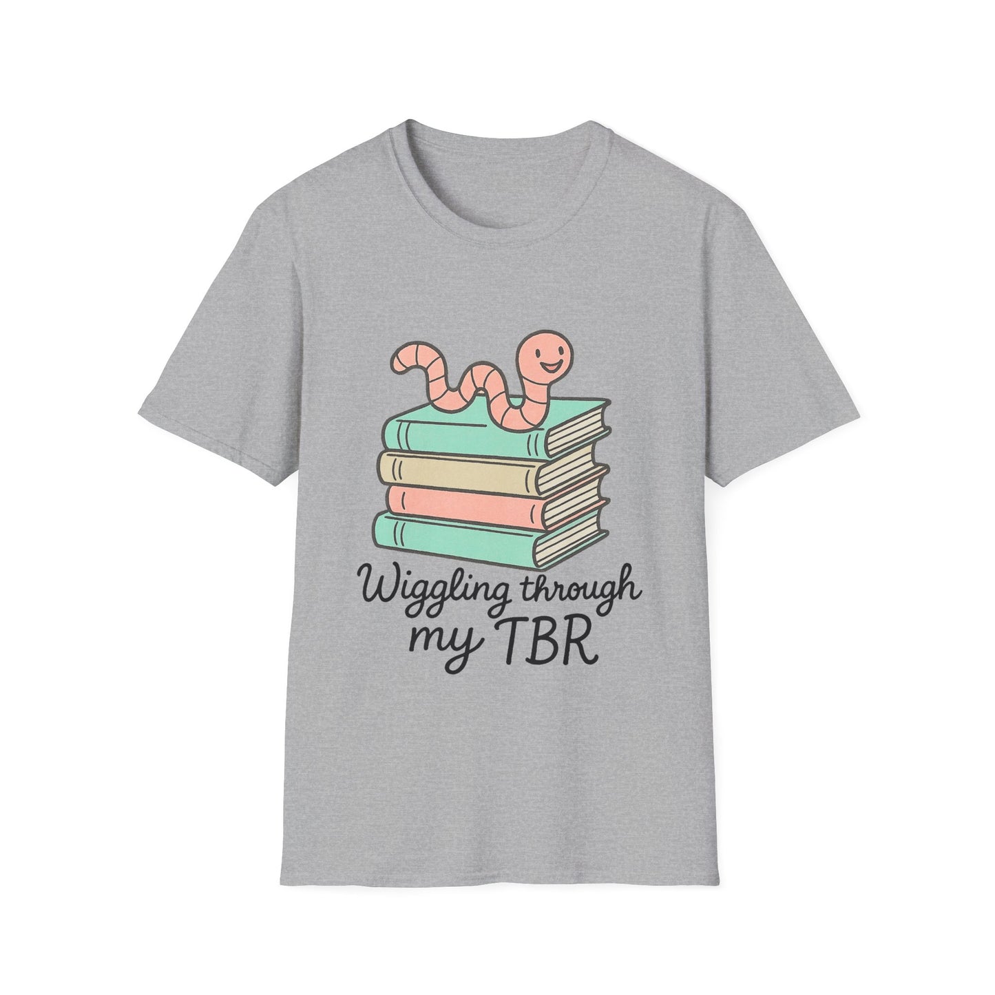 Wiggling through my TBR, bookworm Reading Unisex T-Shirt