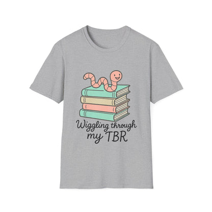 Wiggling through my TBR, bookworm Reading Unisex T-Shirt