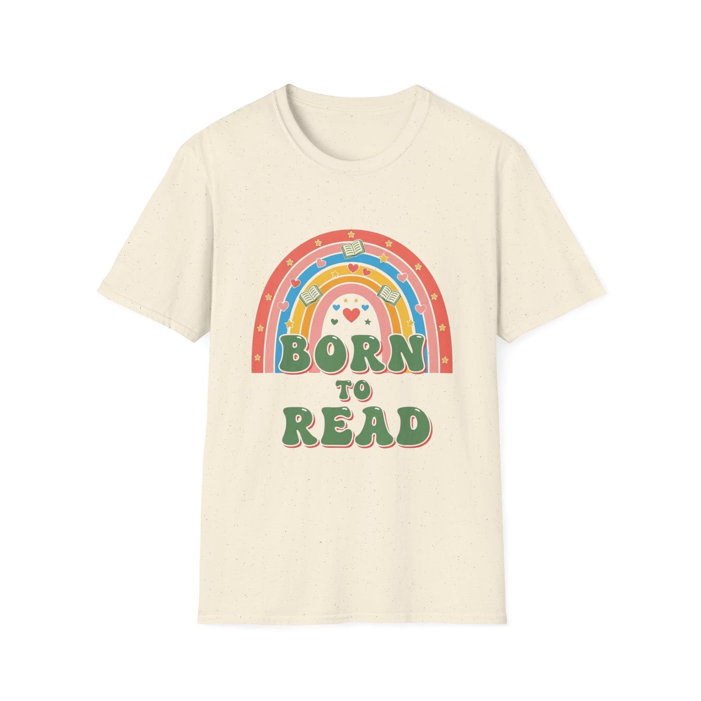 Born to Read T-Shirt | Rainbow Book Lover's Unisex T-shirt