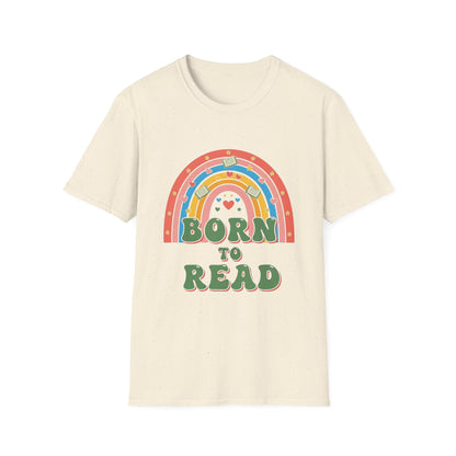 Born to Read T-Shirt | Rainbow Book Lover's Unisex T-shirt