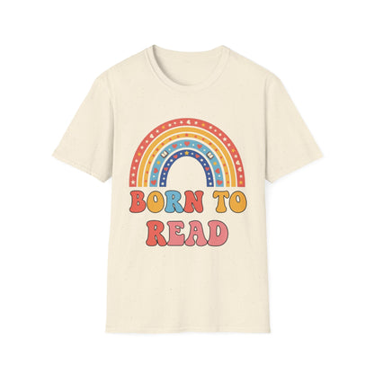 Born to Read T-Shirt | Rainbow Book Lover's Unisex T-shirt