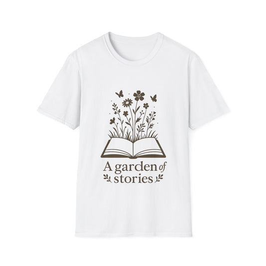 A garden of stories T-shirt | Book Lover's Unisex T-Shirt