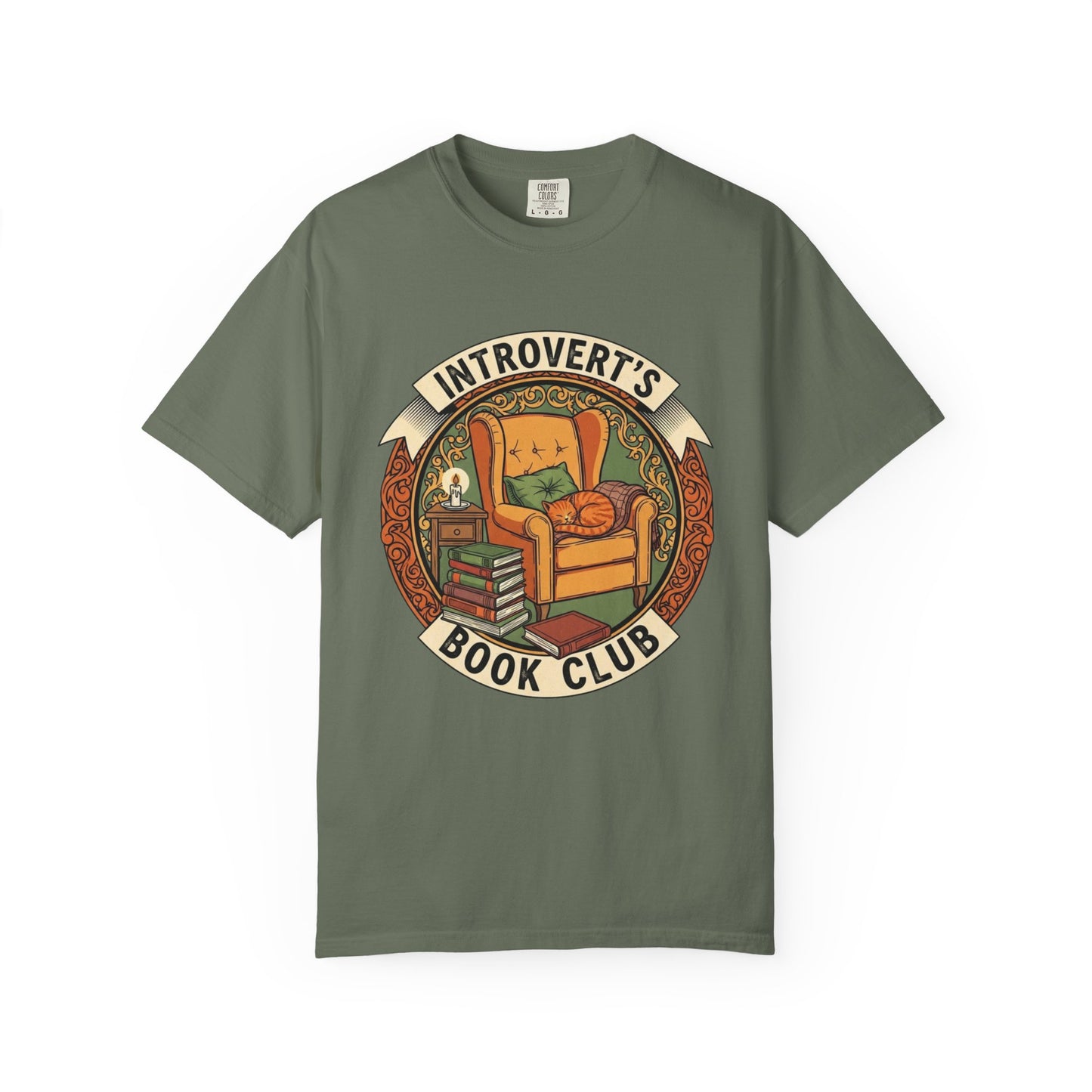 Introvert's Book Club Comfort Colors T-shirt | Book Lover T-Shirt