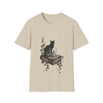 Cat & Book T-shirt | Book-Lover's Unisex T-Shirt