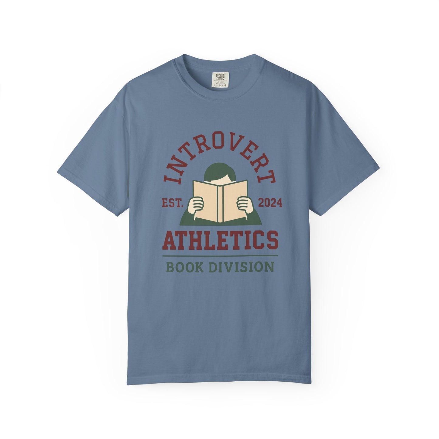 Introvert Athletics Book Lover's Comfort Colors Tee