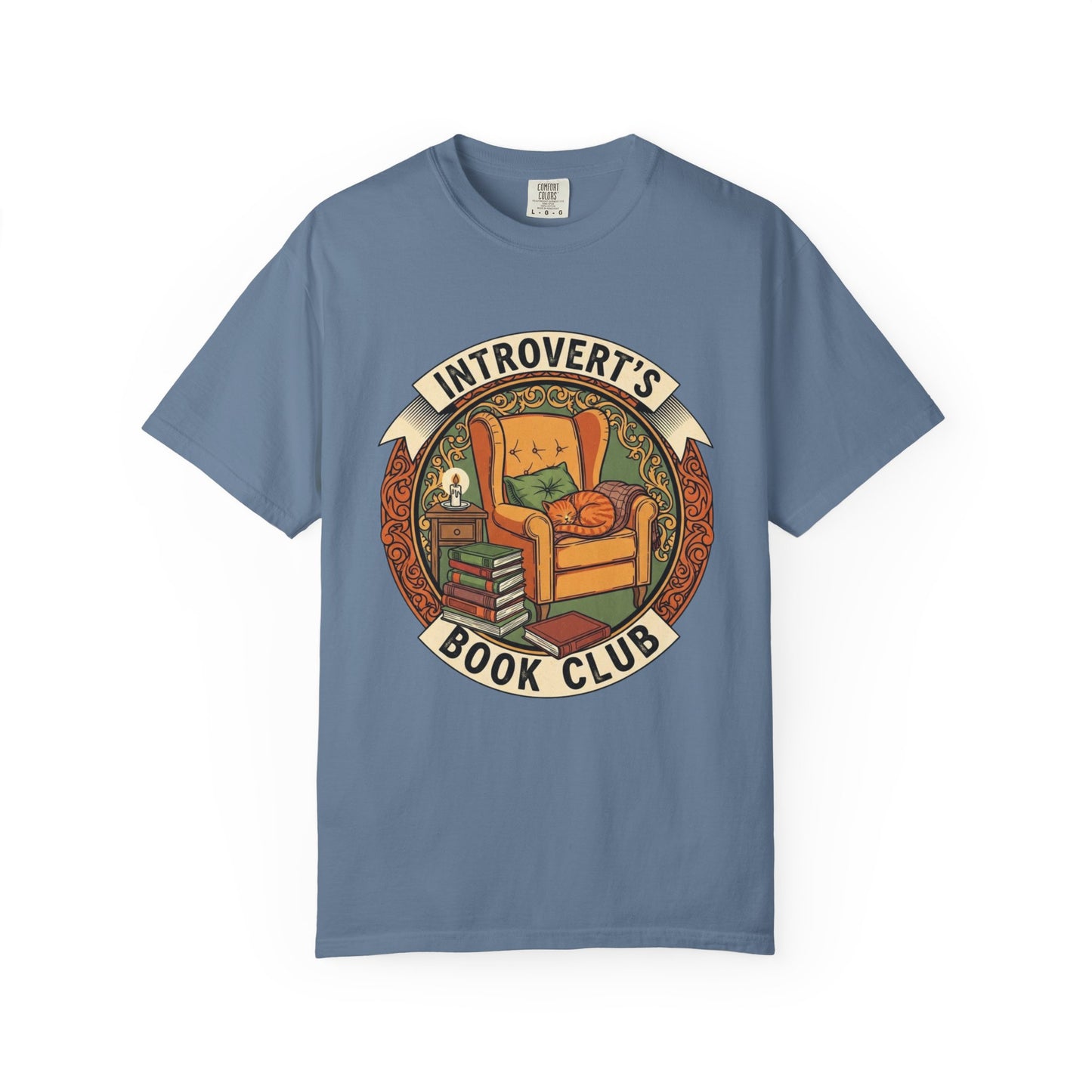 Introvert's Book Club Comfort Colors T-shirt | Book Lover T-Shirt