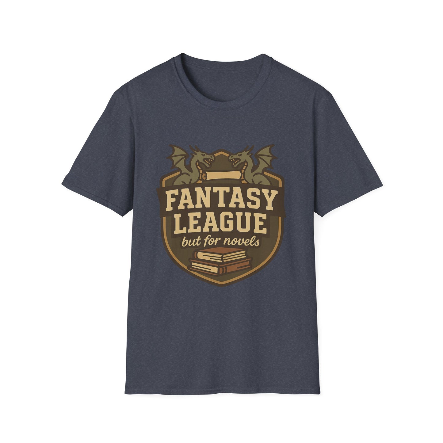 Fantasy League Novels Book Lover's T-Shirt - Unisex Softstyle T-Shirt