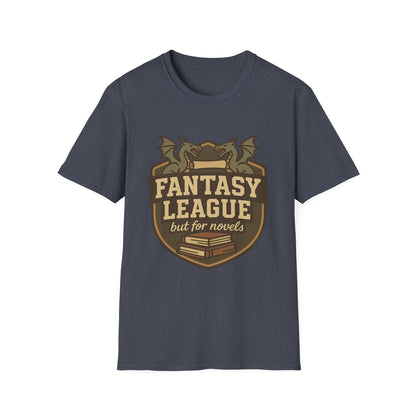 Fantasy League Novels Book Lover's T-Shirt - Unisex Softstyle T-Shirt