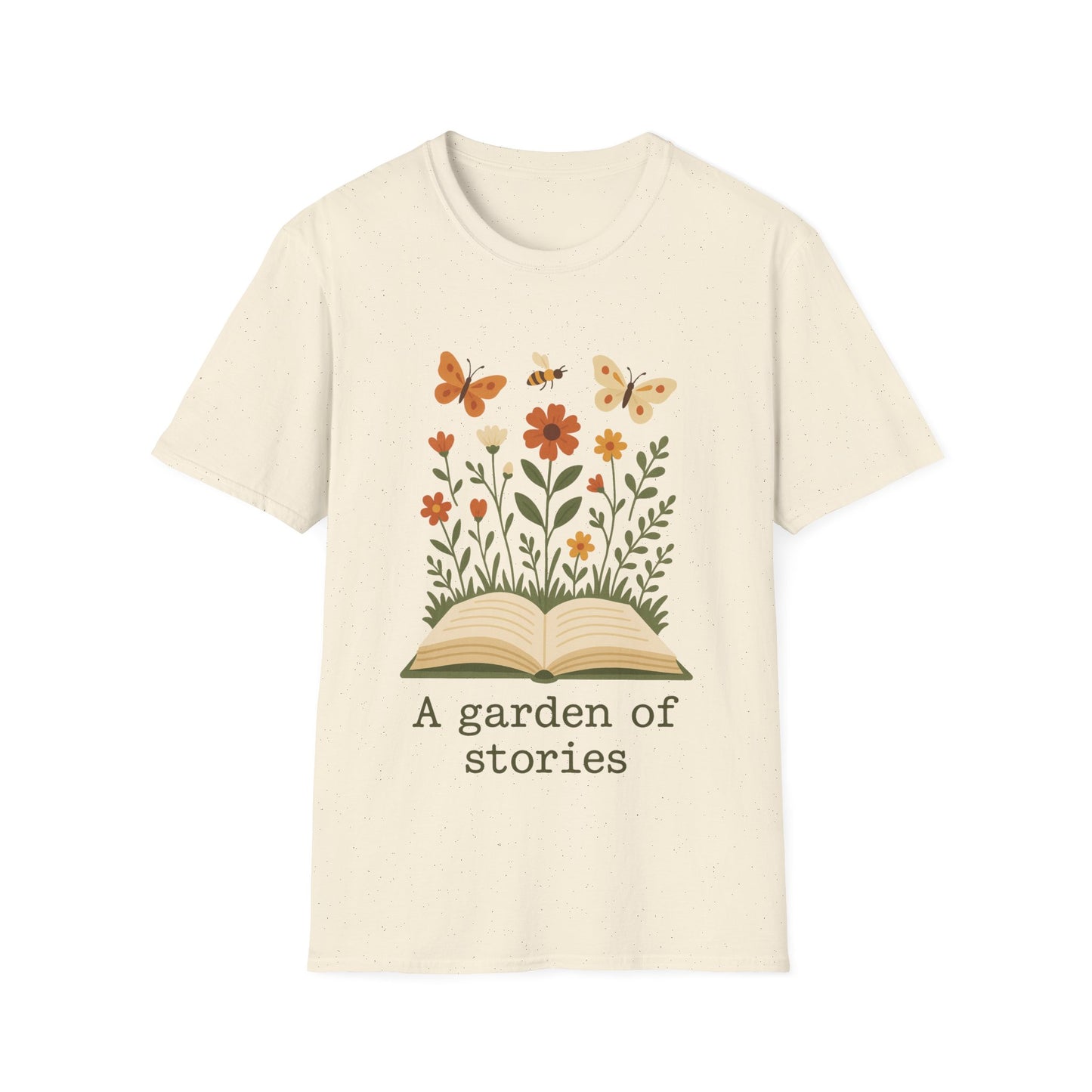 A garden of stories T-shirt | Book Lover's Unisex T-Shirt
