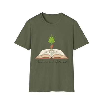 Books are Seeds of the Soul T-Shirt | Book Lover's Unisex T-shirt