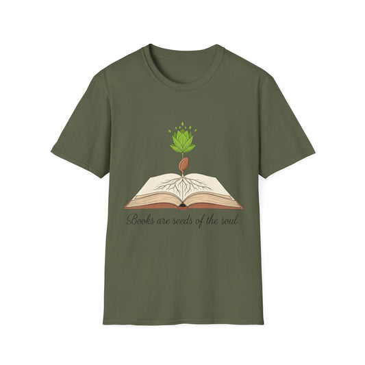 Books are Seeds of the Soul T-Shirt | Book Lover's Unisex T-shirt