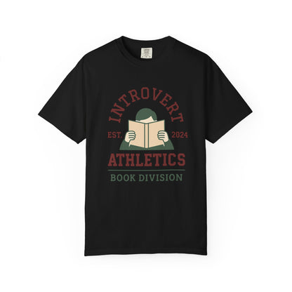 Introvert Athletics Book Lover's Comfort Colors Tee