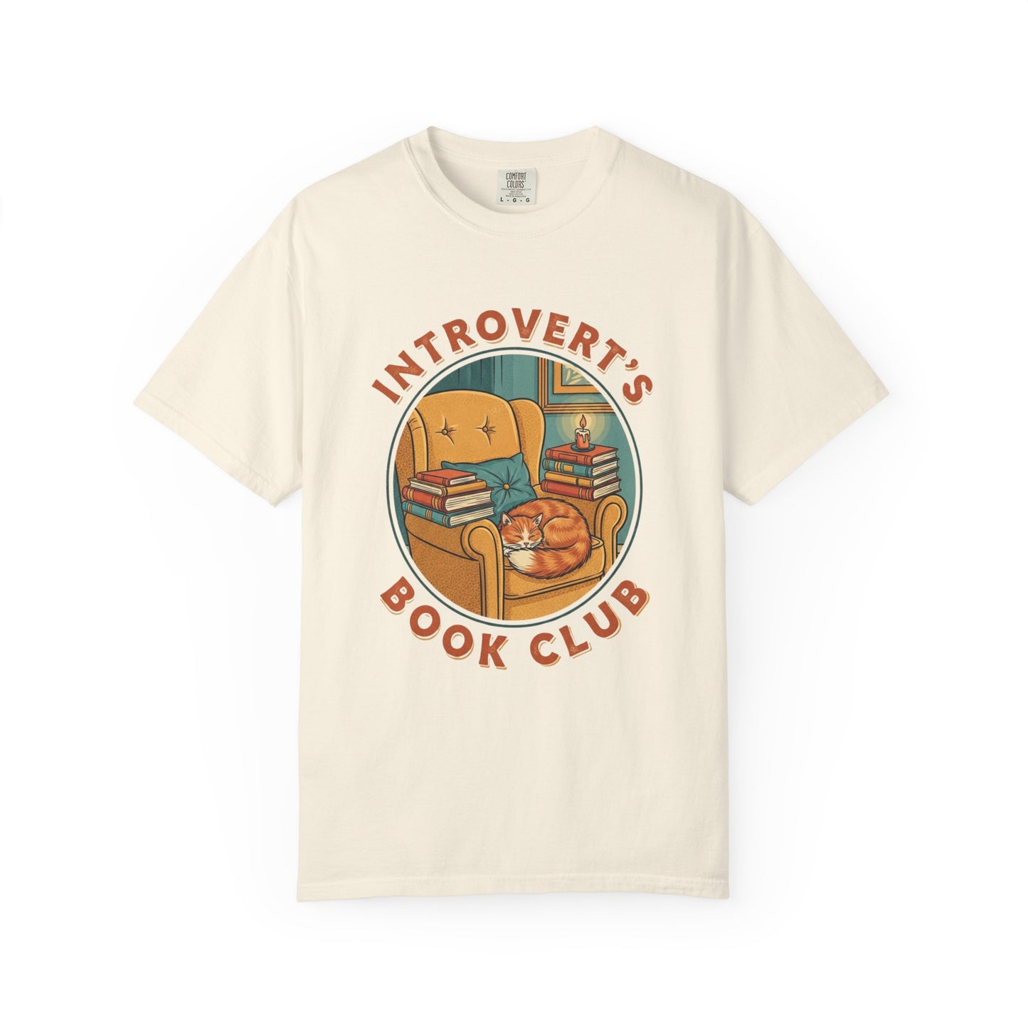 Introvert's Book Club Comfort Colors T-shirt | Book Lover T-Shirt