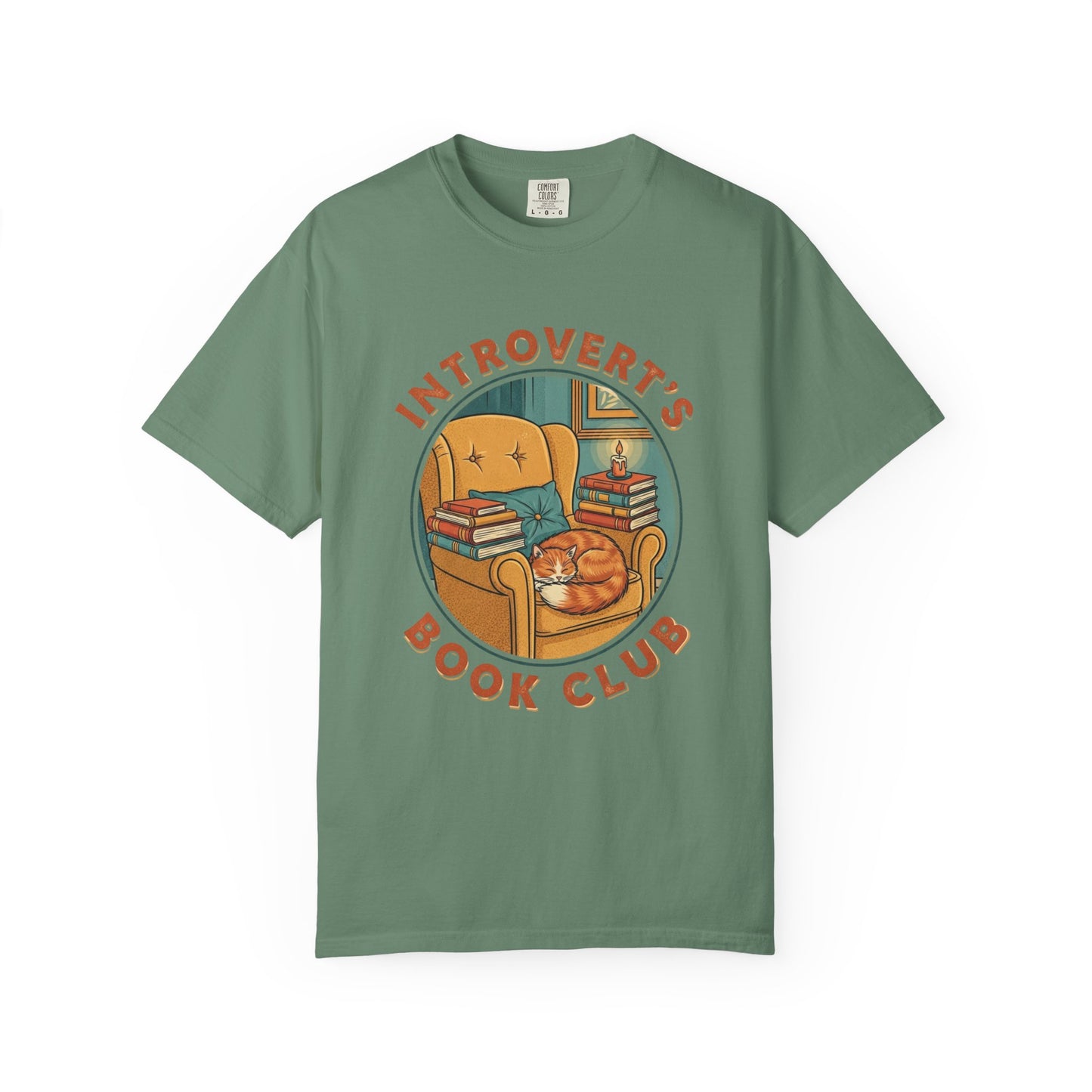Introvert's Book Club Comfort Colors T-shirt | Book Lover T-Shirt