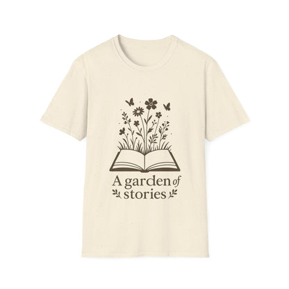 A garden of stories T-shirt | Book Lover's Unisex T-Shirt