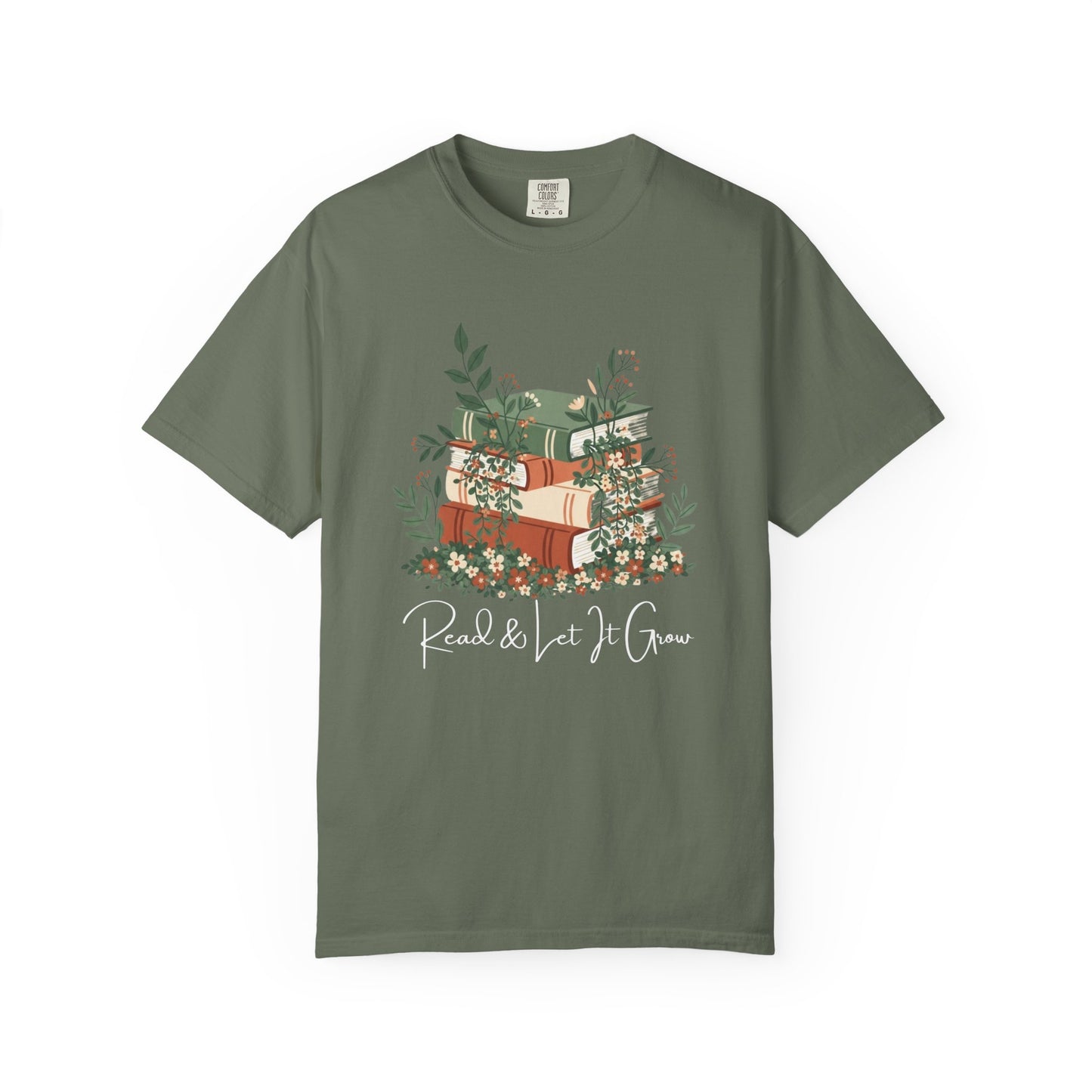 Read And Let It Grow Book Lover's T-shirt | Comfort Colors T-shirt
