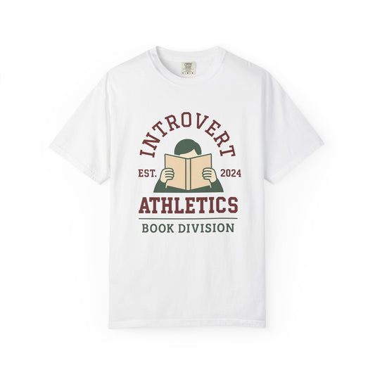 Introvert Athletics Book Lover's Comfort Colors Tee