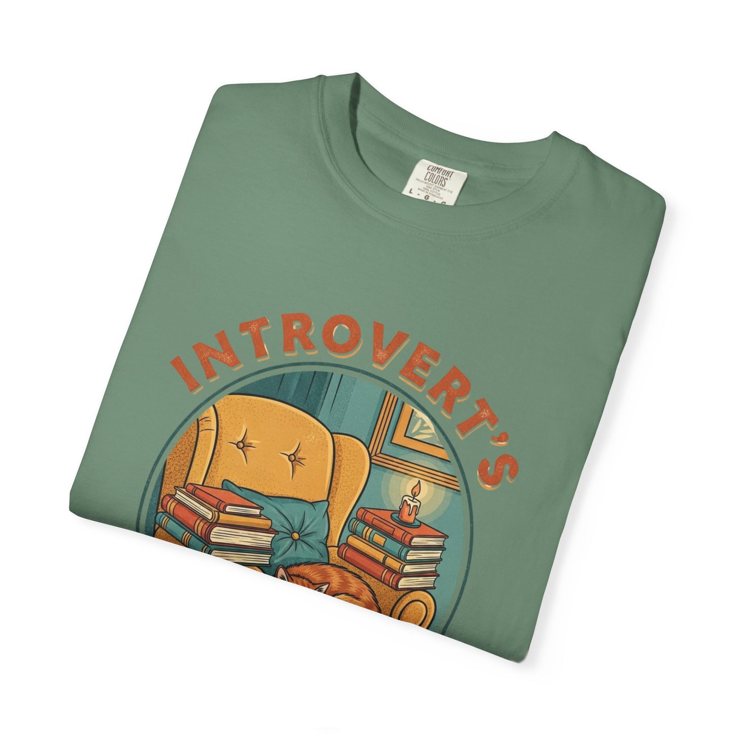 Introvert's Book Club Comfort Colors T-shirt | Book Lover T-Shirt