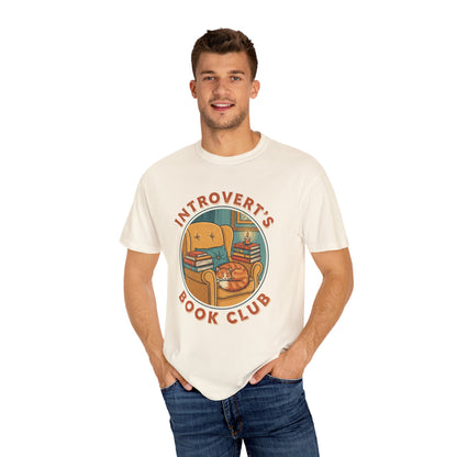 Introvert's Book Club Comfort Colors T-shirt | Book Lover T-Shirt
