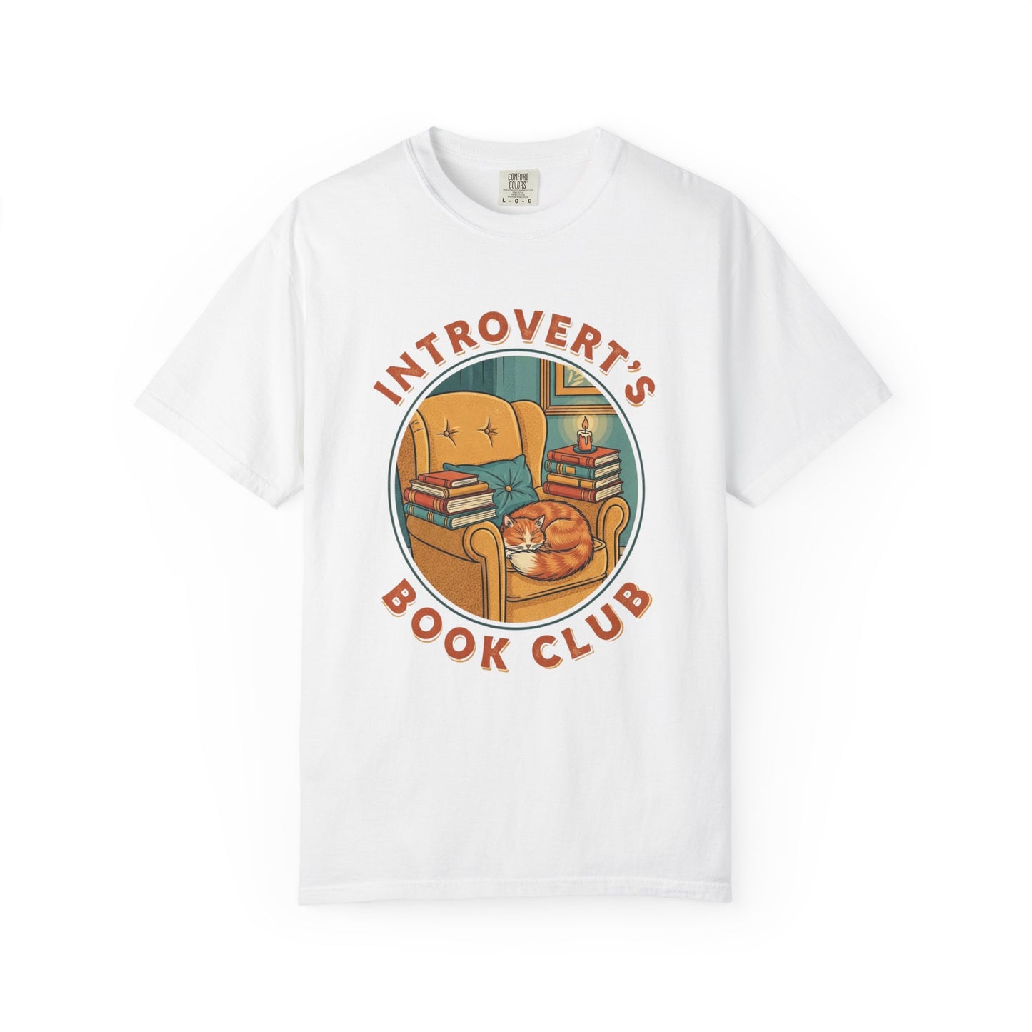 Introvert's Book Club Comfort Colors T-shirt | Book Lover T-Shirt
