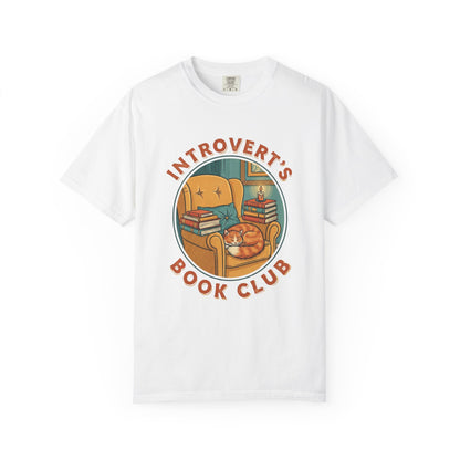 Introvert's Book Club Comfort Colors T-shirt | Book Lover T-Shirt
