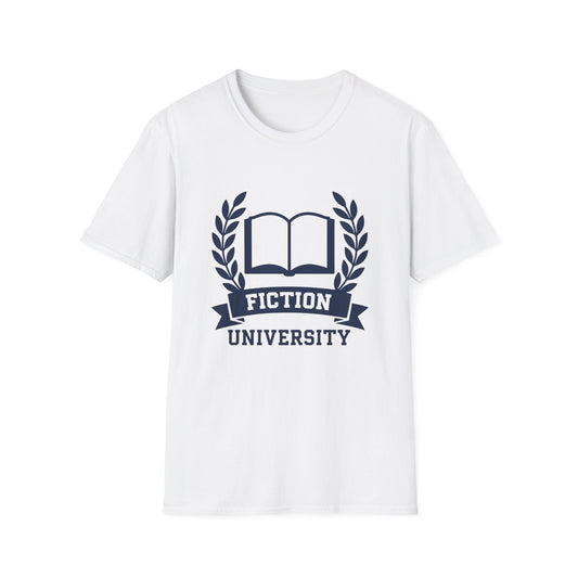 Fiction University T-shirt | Book Lover T-Shirt - Unisex Softstyle