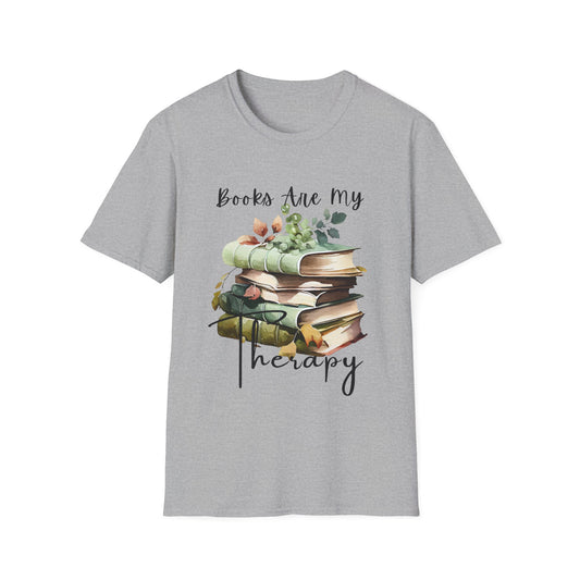 Books are my therapy t-shirt | Book Lover Unisex T-Shirt