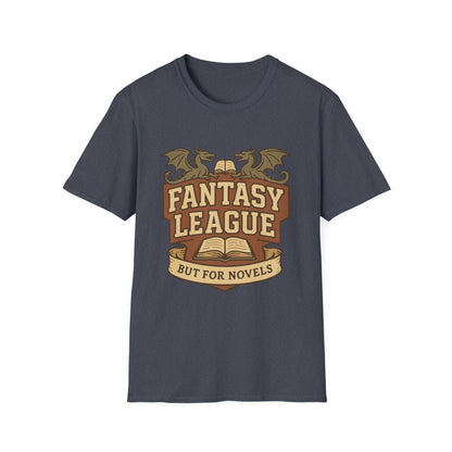 Fantasy League Novels Book Lover's T-Shirt - Unisex Softstyle T-Shirt
