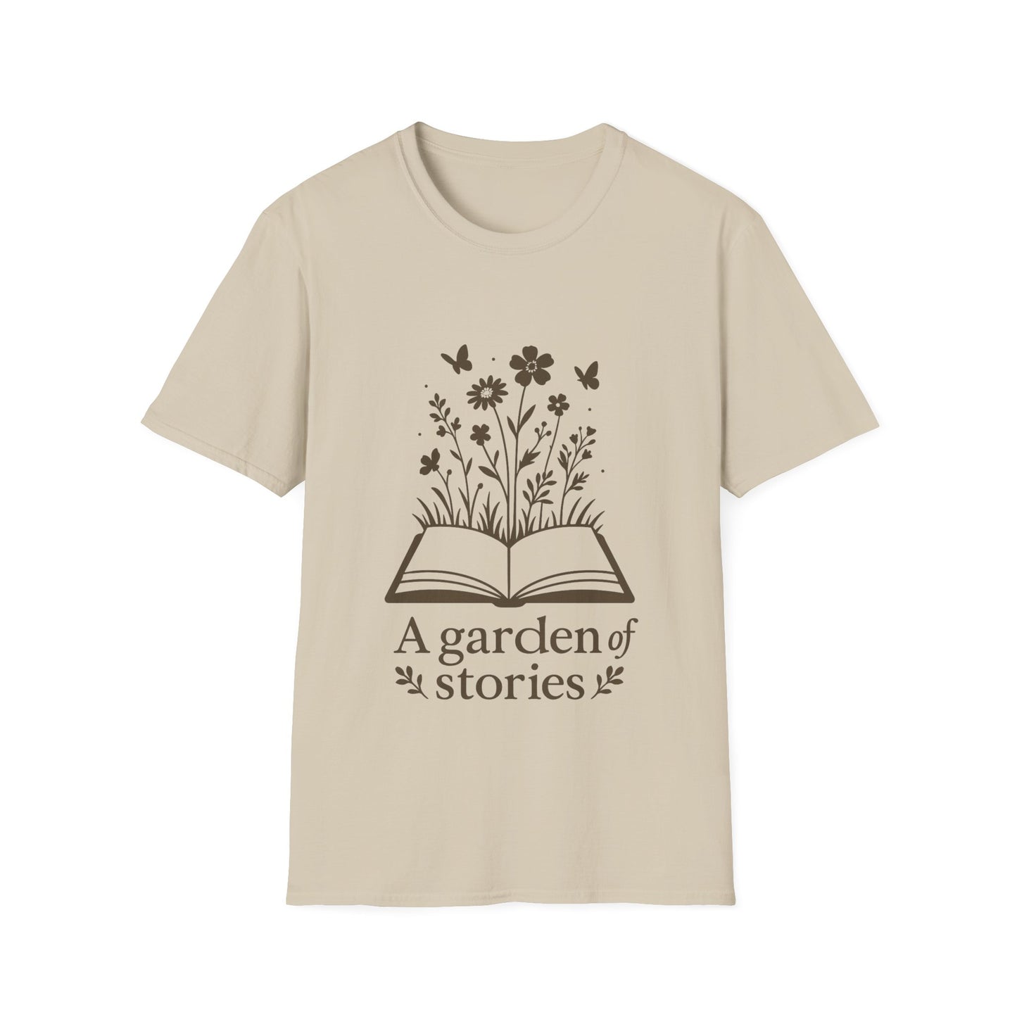 A garden of stories T-shirt | Book Lover's Unisex T-Shirt