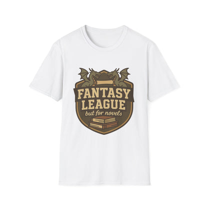 Fantasy League Novels Book Lover's T-Shirt - Unisex Softstyle T-Shirt