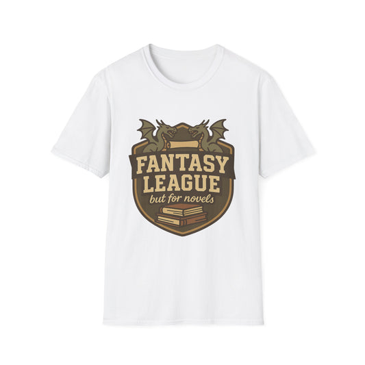 Fantasy League Novels Book Lover's T-Shirt - Unisex Softstyle T-Shirt