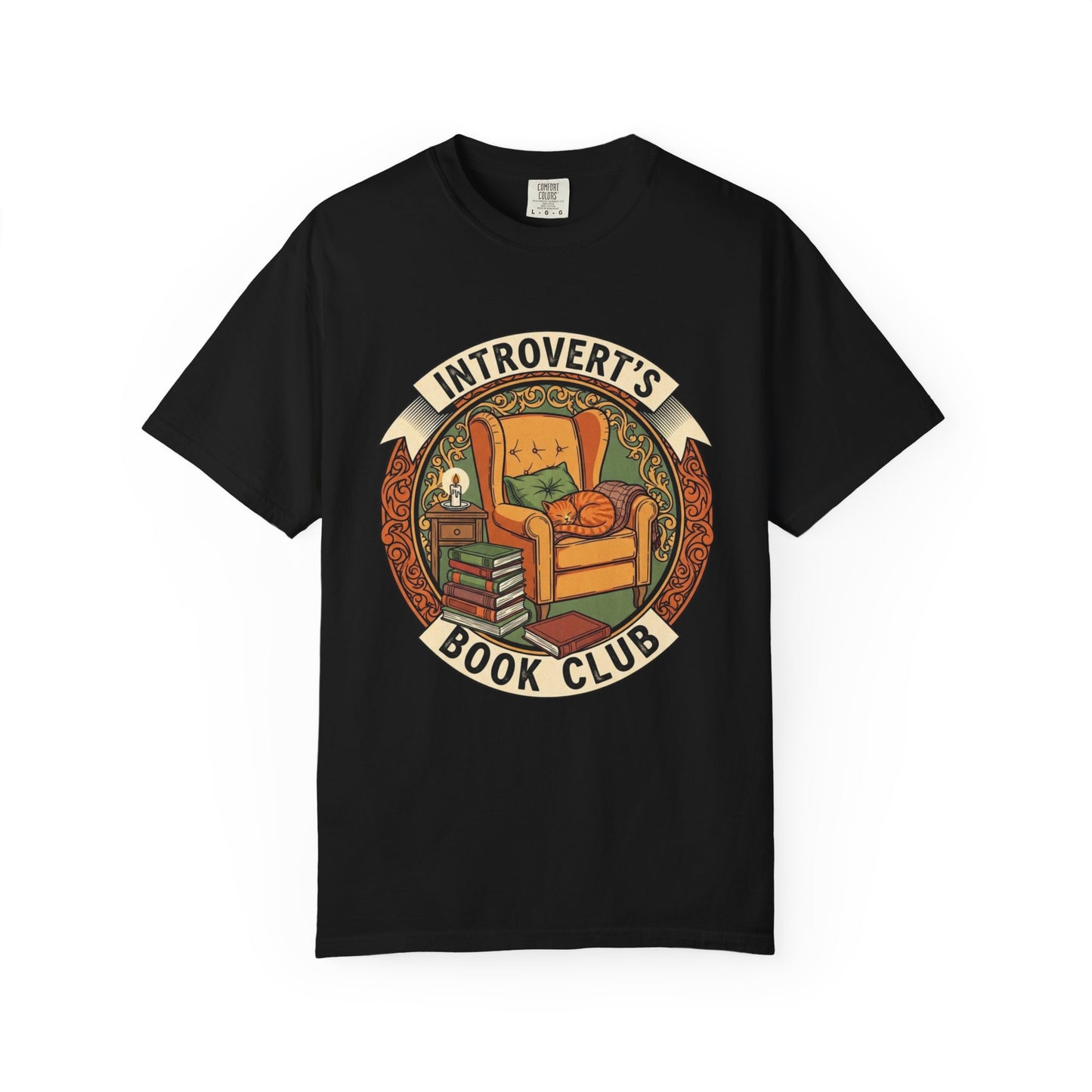 Introvert's Book Club Comfort Colors T-shirt | Book Lover T-Shirt
