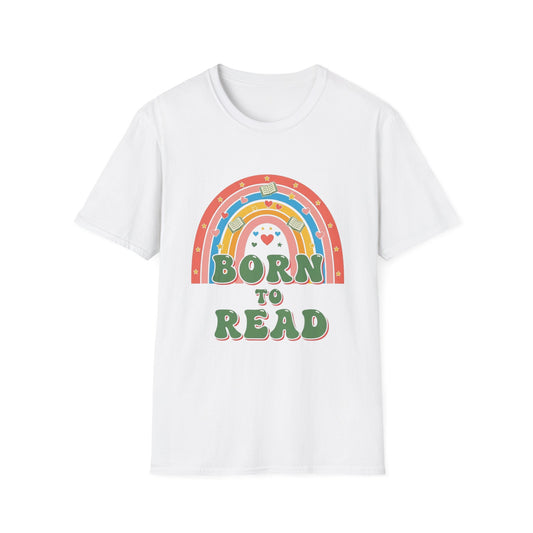 Born to Read T-Shirt | Rainbow Book Lover's Unisex T-shirt