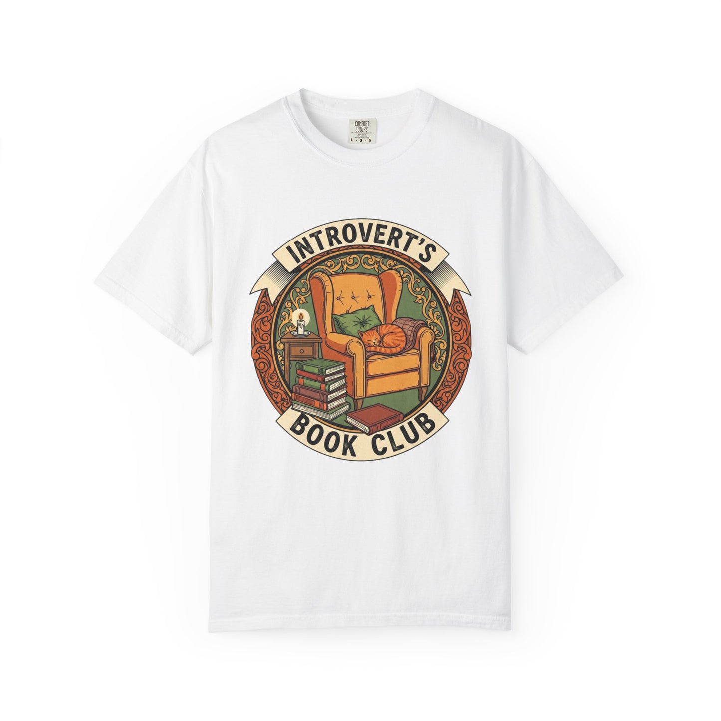 Introvert's Book Club Comfort Colors T-shirt | Book Lover T-Shirt